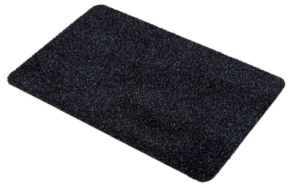 Droogloopmat zwart katoen/polyester - Afbeelding 3