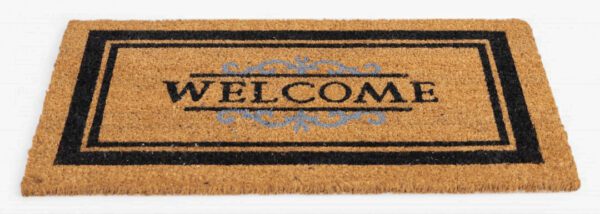 Ecologische kokosmat met klassiek welcome design - Afbeelding 2
