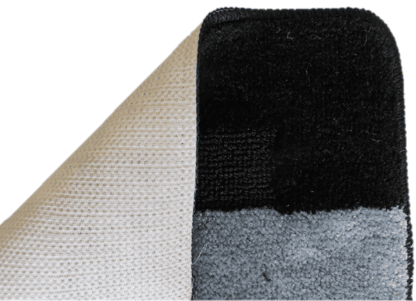 Badmat set zwart/grijs - Afbeelding 3