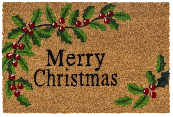 Kerstmat kokos Merry Christmas