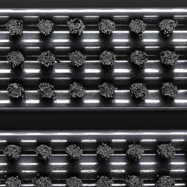 Borstelmat zwart met aluminium - Afbeelding 5